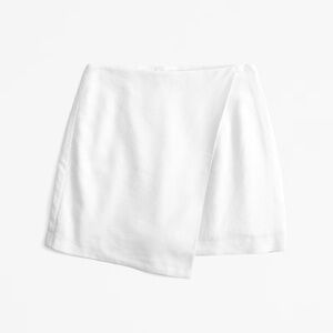 Abercrombie and Fitch Linen Blend Wrap Skort